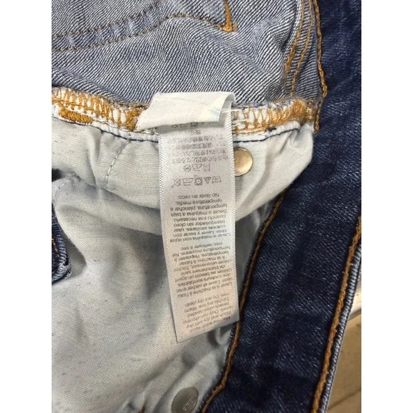 Gap Skinny Roll Up Jeans Womens 8 Regular Medium Wash Stretch Denim Mid Rise C12 - Picture 3 of 6